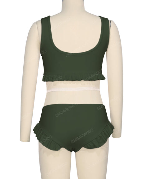Mini Frill Leg Bikini Bottom