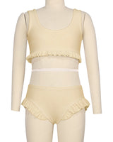 Mini Frill Leg Bikini Bottom