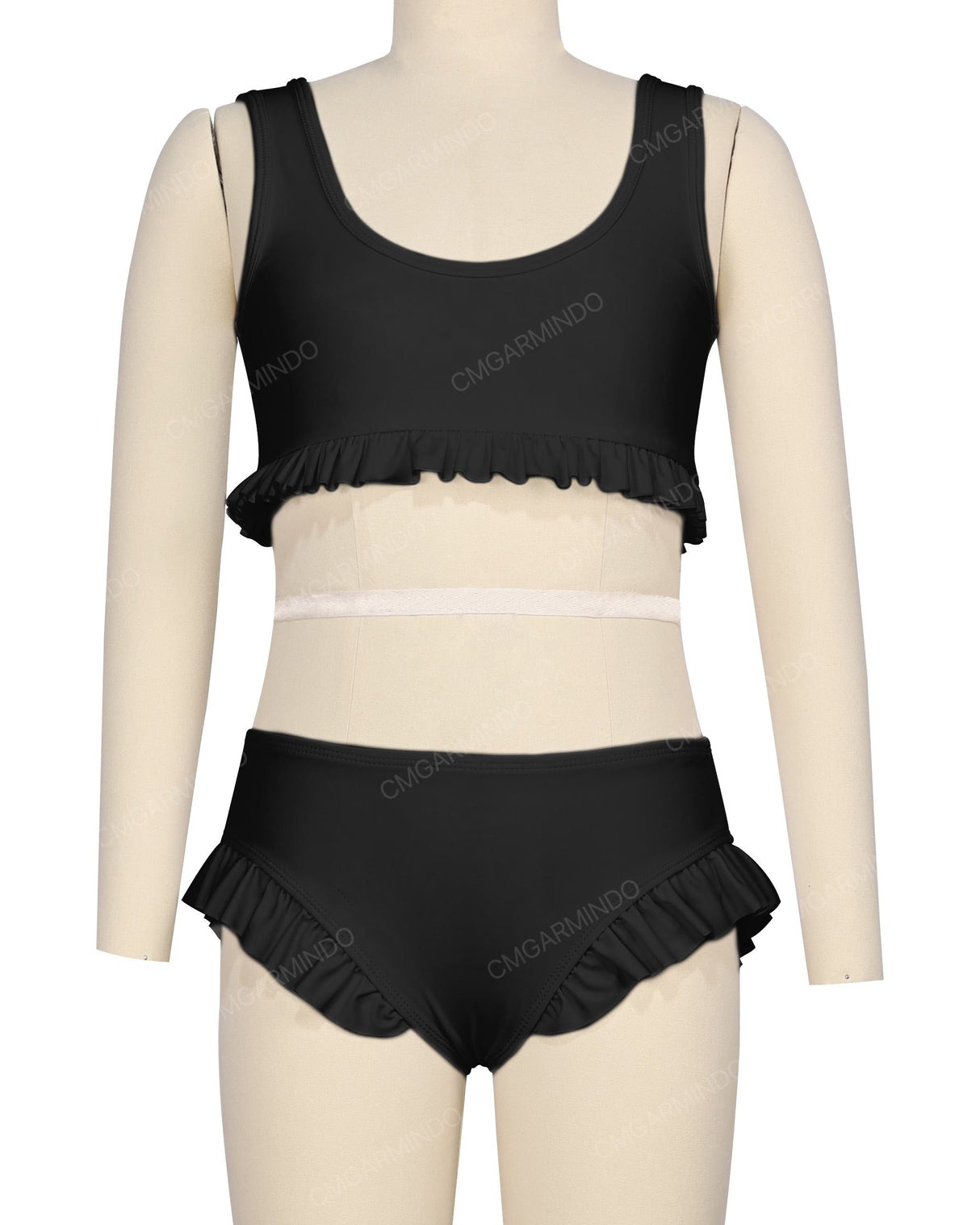 Mini Frill Leg Bikini Bottom