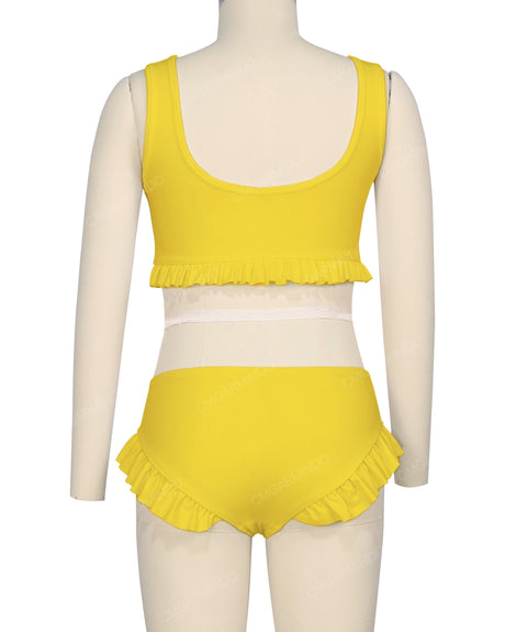 Mini Frill Leg Bikini Bottom