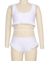 Mini Frill Leg Bikini Bottom