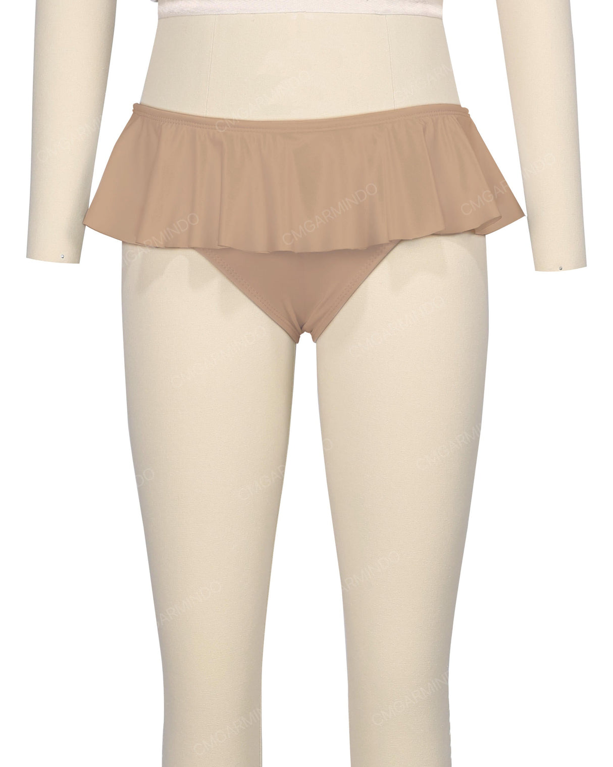 Frill Waist Bikini Bottom