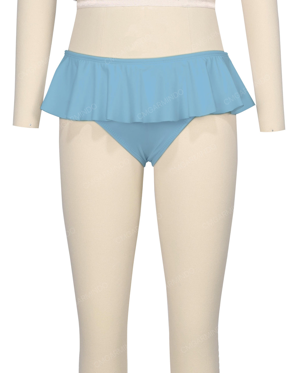 Frill Waist Bikini Bottom