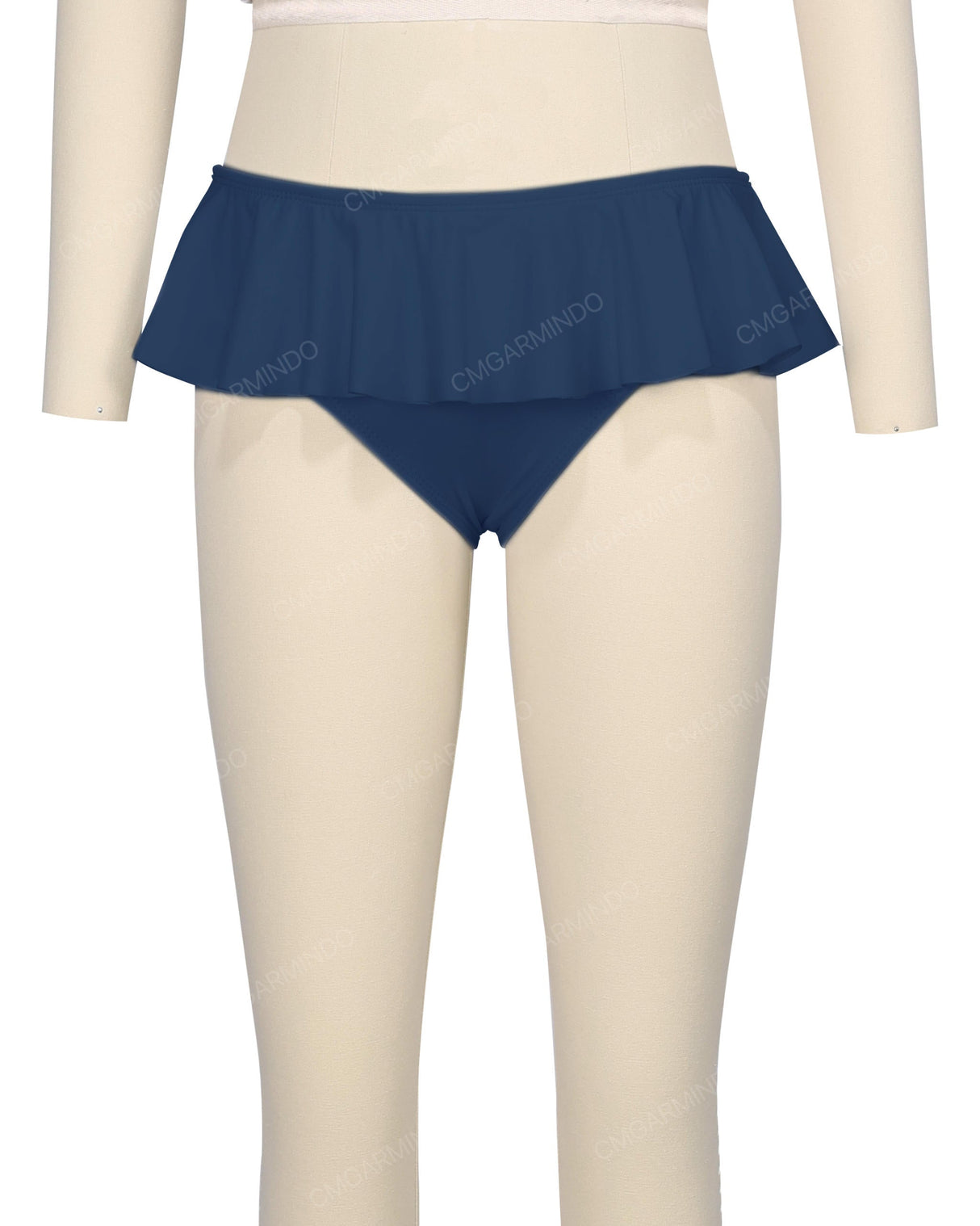 Frill Waist Bikini Bottom