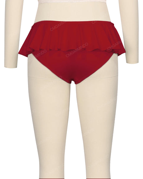Frill Waist Bikini Bottom