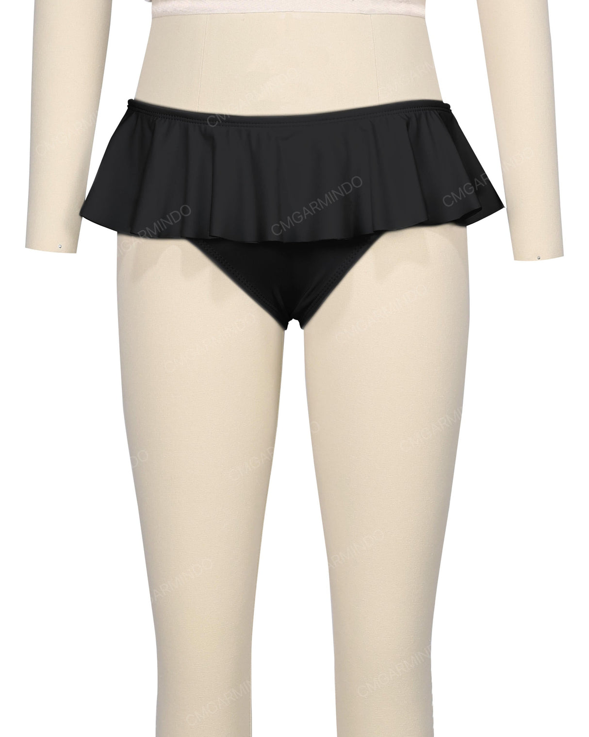 Frill Waist Bikini Bottom