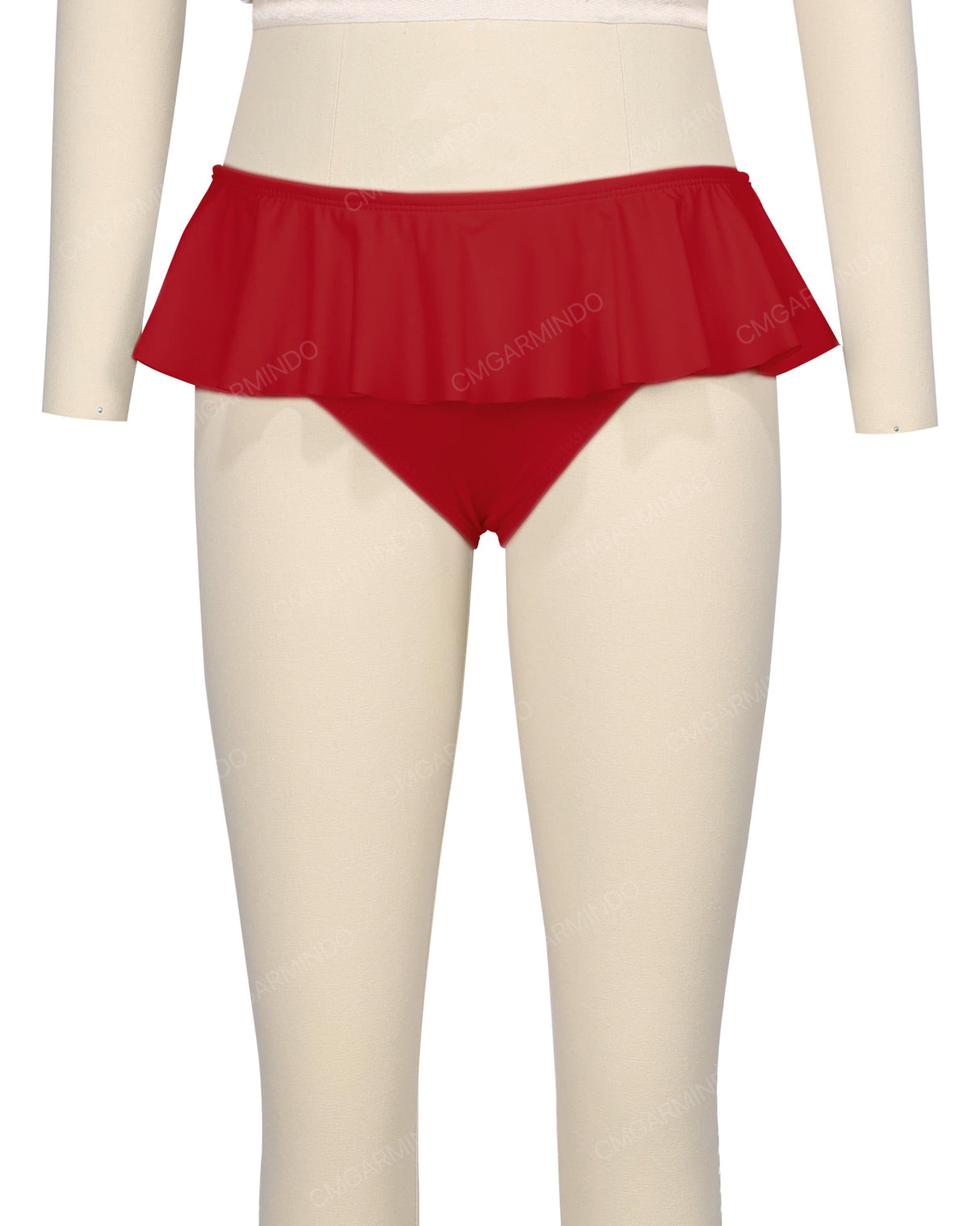 Frill Waist Bikini Bottom