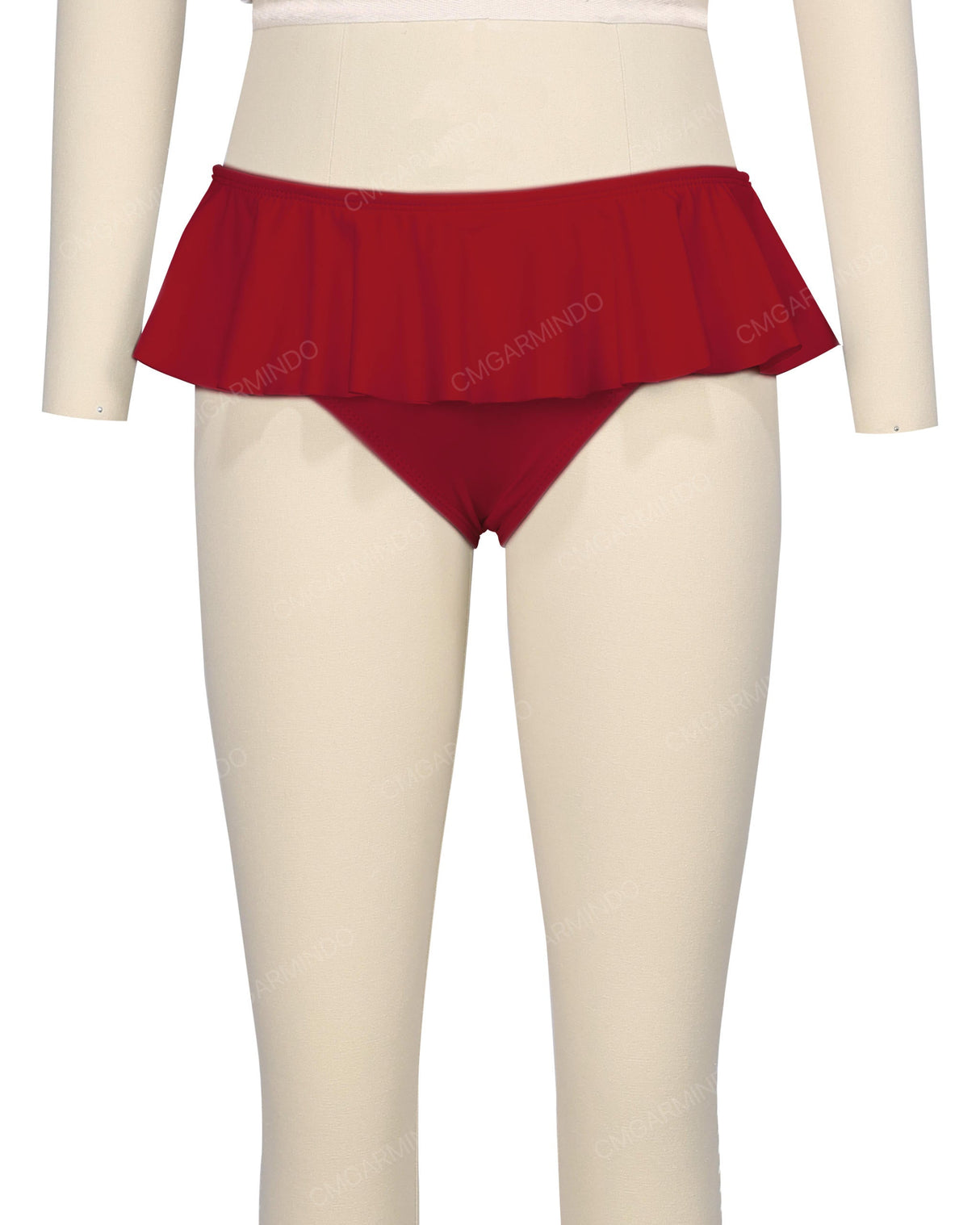 Frill Waist Bikini Bottom