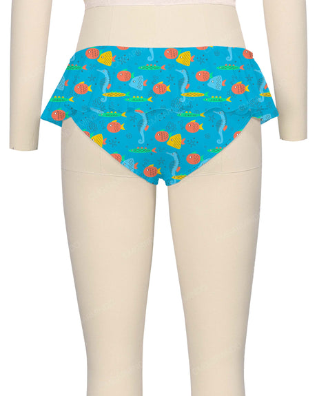 Frill Waist Bikini Bottom