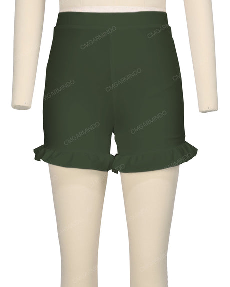 Frill Hem Swim Shorts
