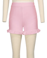 Frill Hem Swim Shorts