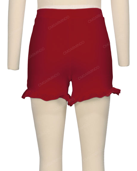 Frill Hem Swim Shorts