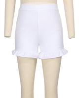 Frill Hem Swim Shorts