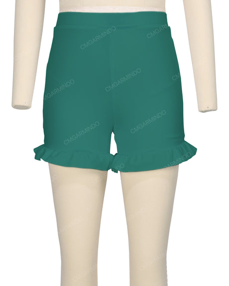 Frill Hem Swim Shorts