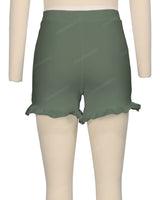 Frill Hem Swim Shorts