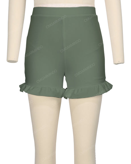 Frill Hem Swim Shorts