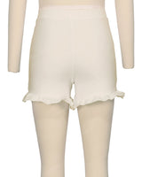 Frill Hem Swim Shorts