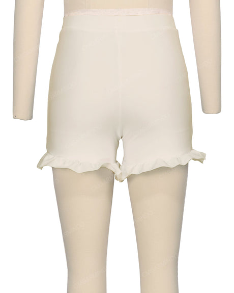 Frill Hem Swim Shorts