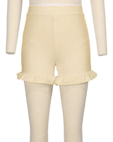 Frill Hem Swim Shorts