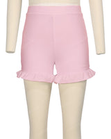 Frill Hem Swim Shorts