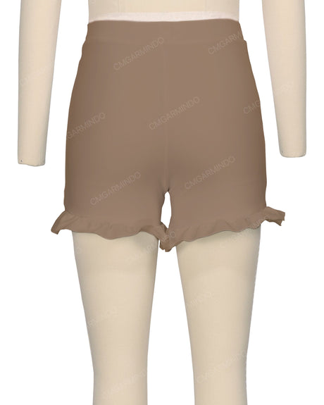 Frill Hem Swim Shorts
