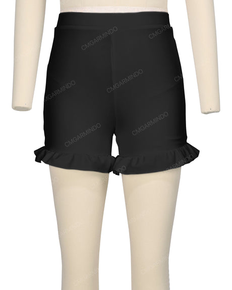 Frill Hem Swim Shorts