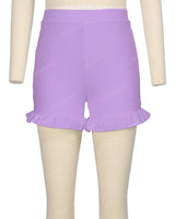 Frill Hem Swim Shorts