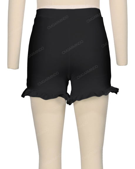 Frill Hem Swim Shorts