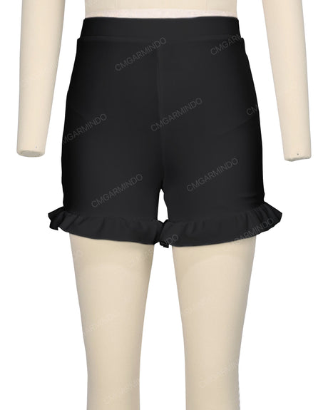 Frill Hem Swim Shorts