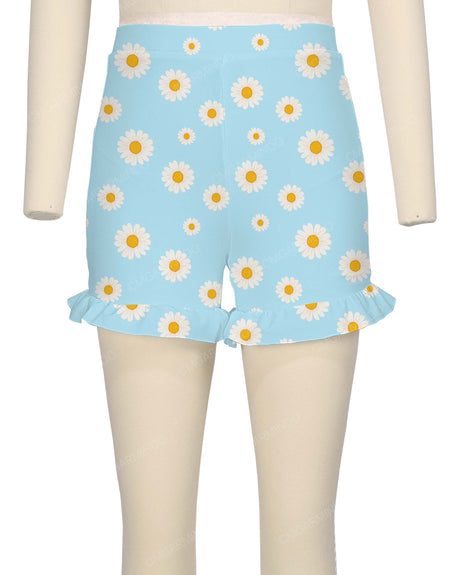Frill Hem Swim Shorts