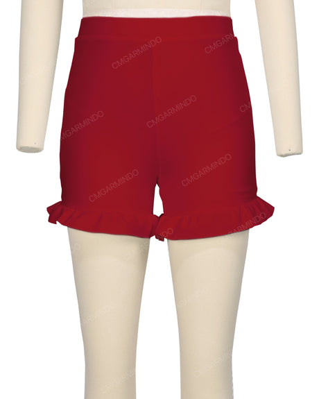 Frill Hem Swim Shorts
