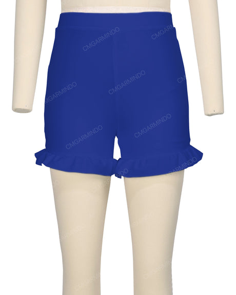 Frill Hem Swim Shorts