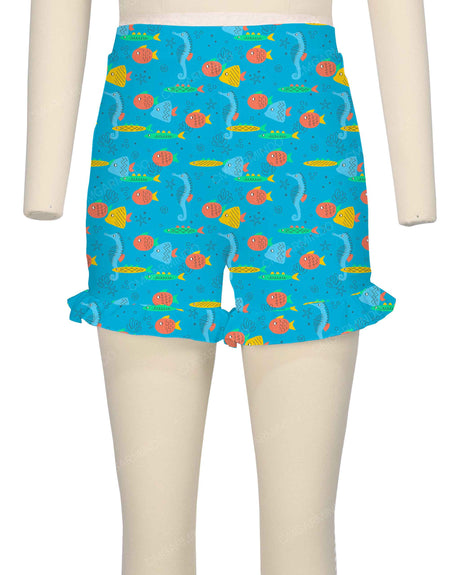 Frill Hem Swim Shorts