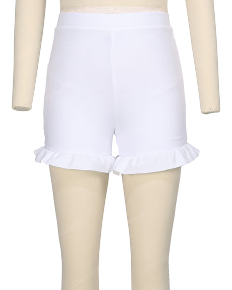 Frill Hem Swim Shorts