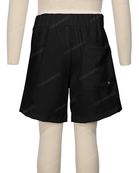 Fixed Front Elastic Back Boardshorts