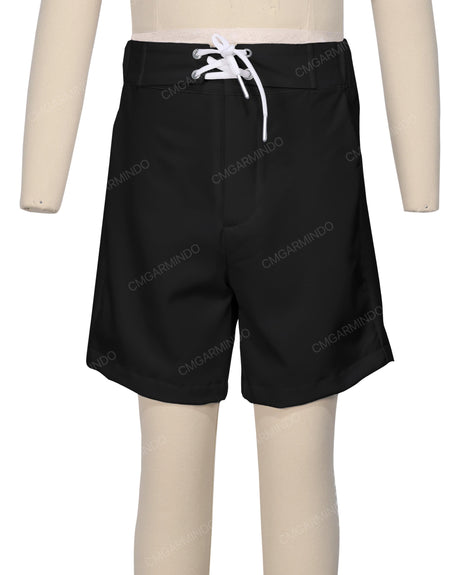 Fixed Front Elastic Back Boardshorts