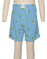 Fixed Front Elastic Back Boardshorts