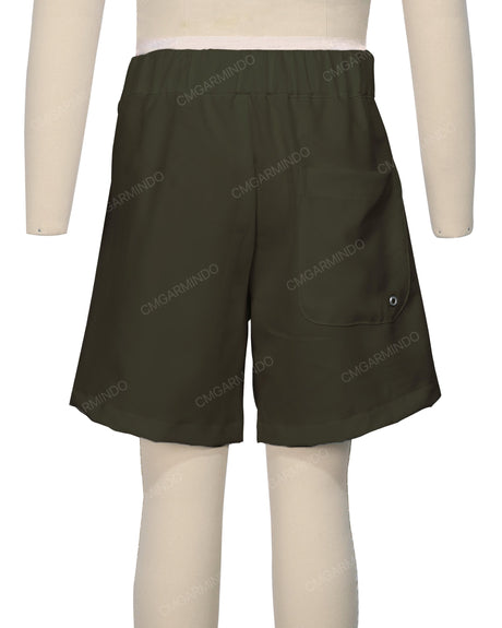Fixed Front Elastic Back Boardshorts