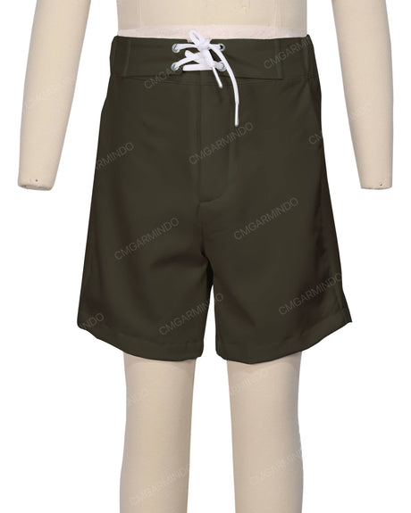 Fixed Front Elastic Back Boardshorts