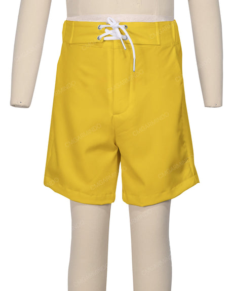 Fixed Front Elastic Back Boardshorts