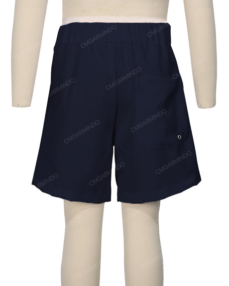 Fixed Front Elastic Back Boardshorts