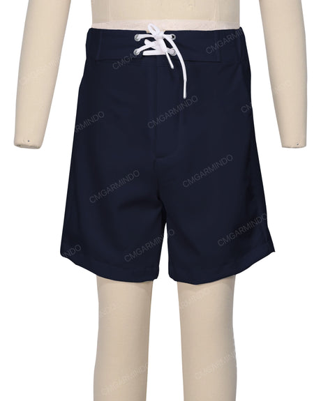 Fixed Front Elastic Back Boardshorts