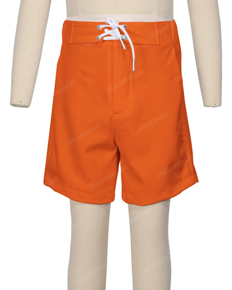 Fixed Front Elastic Back Boardshorts