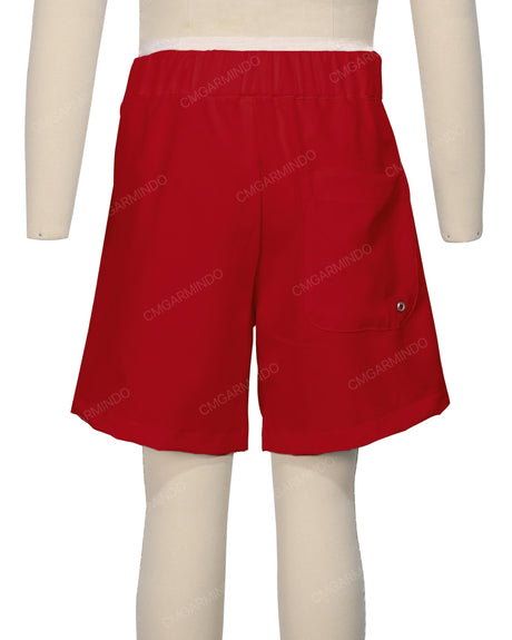 Fixed Front Elastic Back Boardshorts