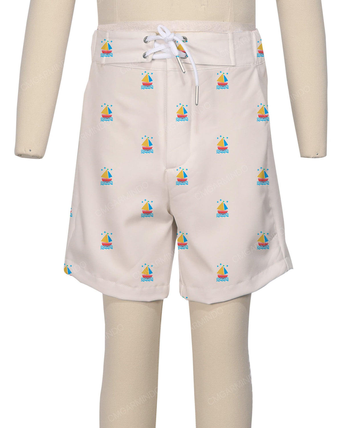 Fixed Front Elastic Back Boardshorts