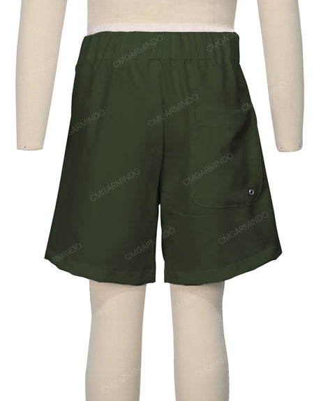 Fixed Front Elastic Back Boardshorts