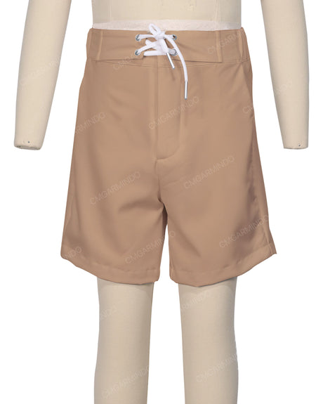 Fixed Front Elastic Back Boardshorts