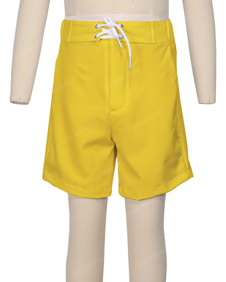 Fixed Front Elastic Back Boardshorts