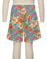 Fixed Front Elastic Back Boardshorts