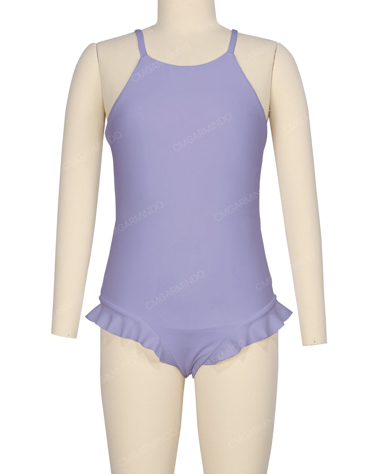 Leg Frill Cross Back One Piece